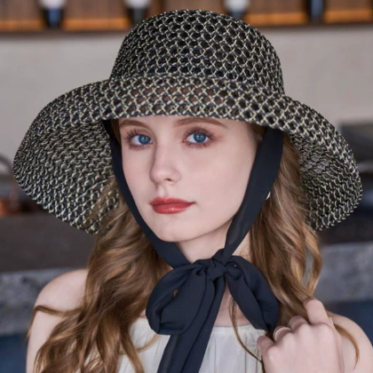 Adjustable Sun Hat Summer Sun Protection Hat Women Elegant Personalized Casual Breathable Outdoor Sun Hat