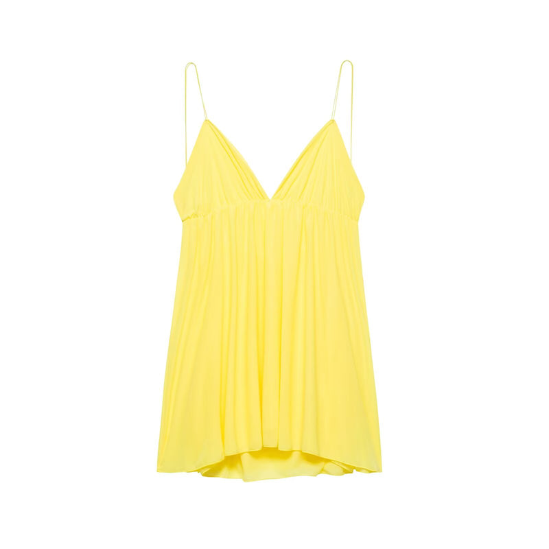 VIREA Lace-Up Backless Cami Dress – V-Neck Summer Flowy Fit