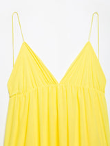 VIREA Lace-Up Backless Cami Dress – V-Neck Summer Flowy Fit