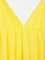 VIREA Lace-Up Backless Cami Dress – V-Neck Summer Flowy Fit