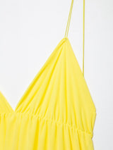 VIREA Lace-Up Backless Cami Dress – V-Neck Summer Flowy Fit