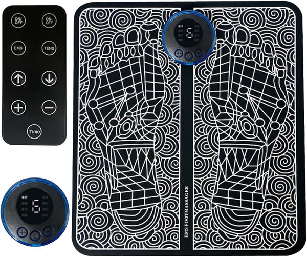 EMS Foot Massager Foot Pain Relief Massage Pad Portable Rechargeable Foot Massager