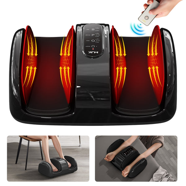 Smart Foot Massager With 3D Air Compression & Heating 15 Min Auto Timer  Quiet Design Office Home Relaxation Essential