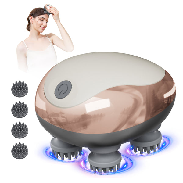 Hair Relaxation Tool 3D Massage Comb Smart Scalp Massager Relieves Fatigue Essential For Home And Office Rechargeable Massager